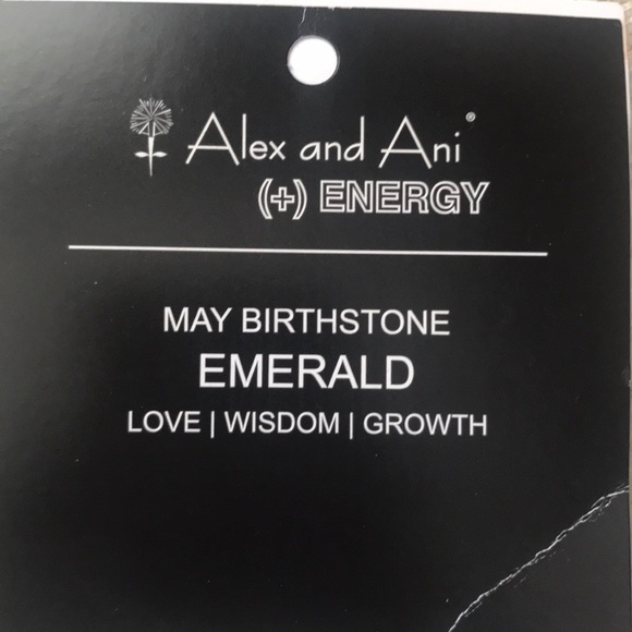 Alex and Ani Birthstone Bracelet - May - Emerald - Picture 2 of 2